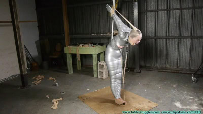 Rachel Encased in Pantyhose then a Mummified Strappado - Part 4
