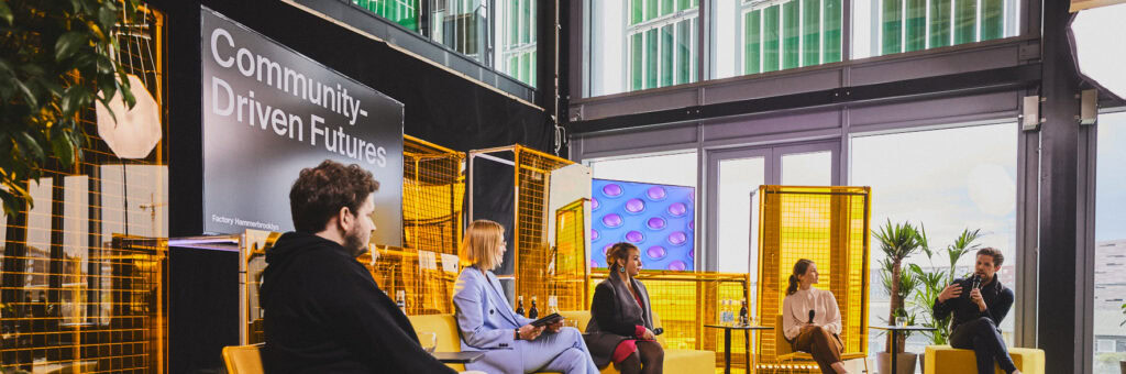 5 panelists discuss the future of community at the Factory Hammerbrooklyn Launch Event.