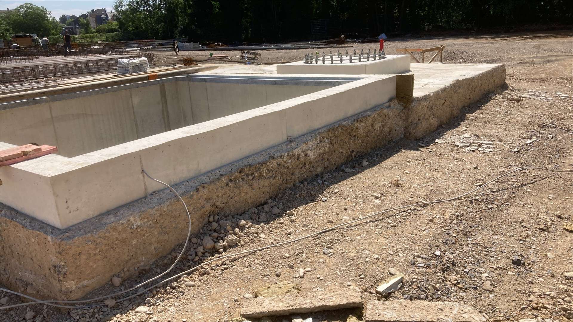 Verlorene Schalung Flüssigboden