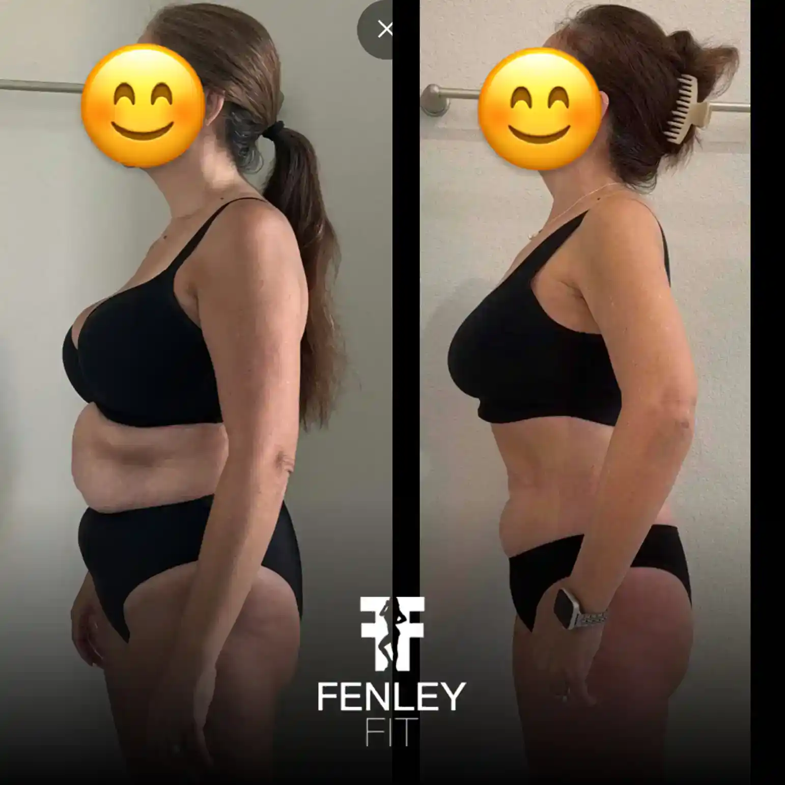 Fenly Fit Client who lost weight