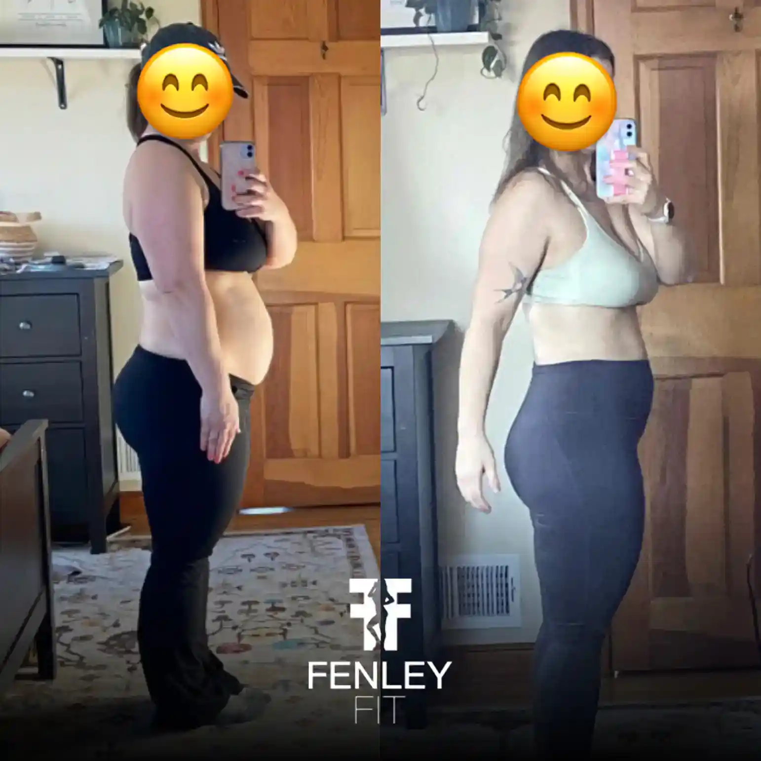 Fenly Fit Client who lost weight