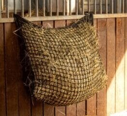 Groot rechthoekig hooinet zonder knopen