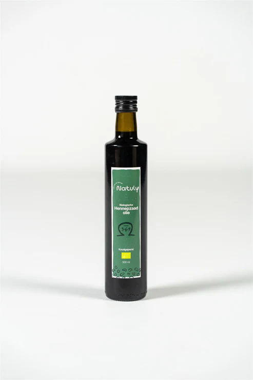 Natuly BIO Hennepzaadolie 500ml 1 Natuly BIO Hennepzaadolie 500ml