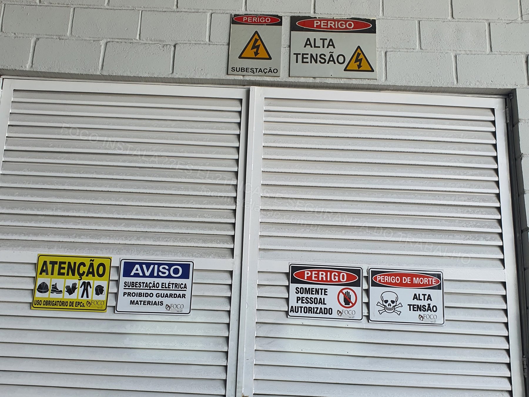 Registros Fotográficos FOCO - Imagem relacionada ao serviço Inspeção elétrica com sinalização de risco e documentação técnica - FOCO-0103