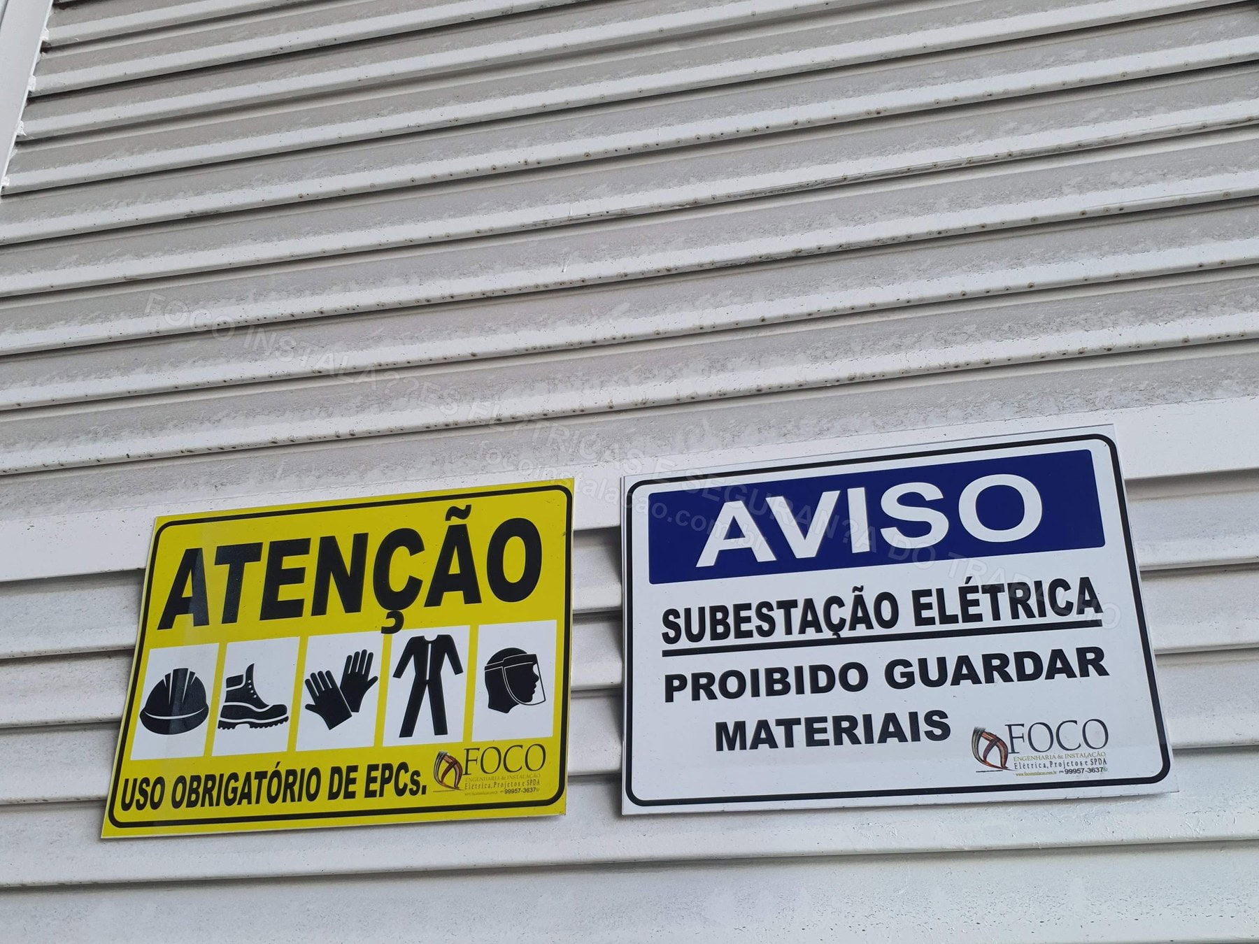 Registros Fotográficos FOCO - Imagem relacionada ao serviço Inspeção elétrica com sinalização de risco e documentação técnica - FOCO-0104