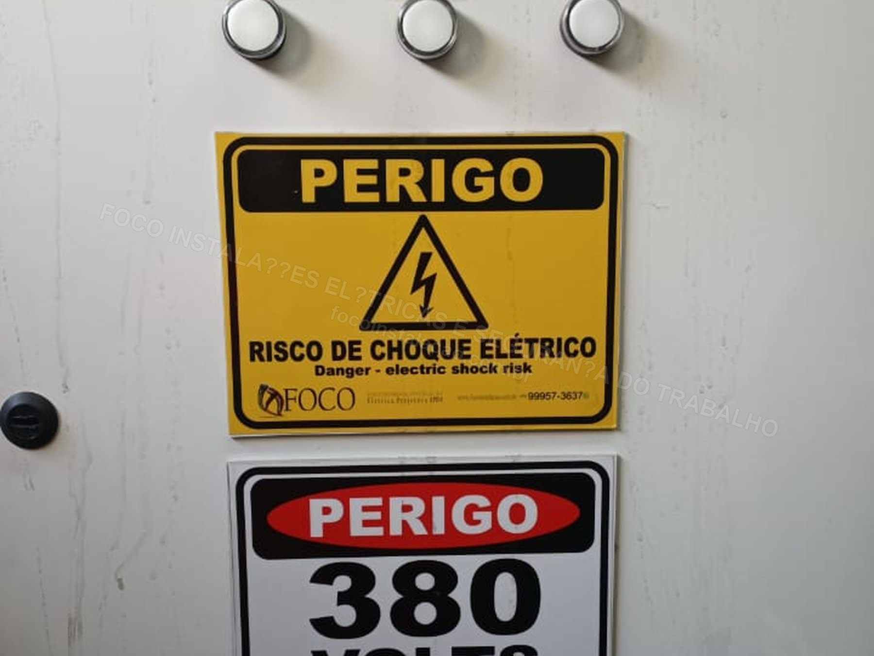 Registros Fotográficos FOCO - Imagem relacionada ao serviço Inspeção elétrica com sinalização de risco e documentação técnica - FOCO-0179