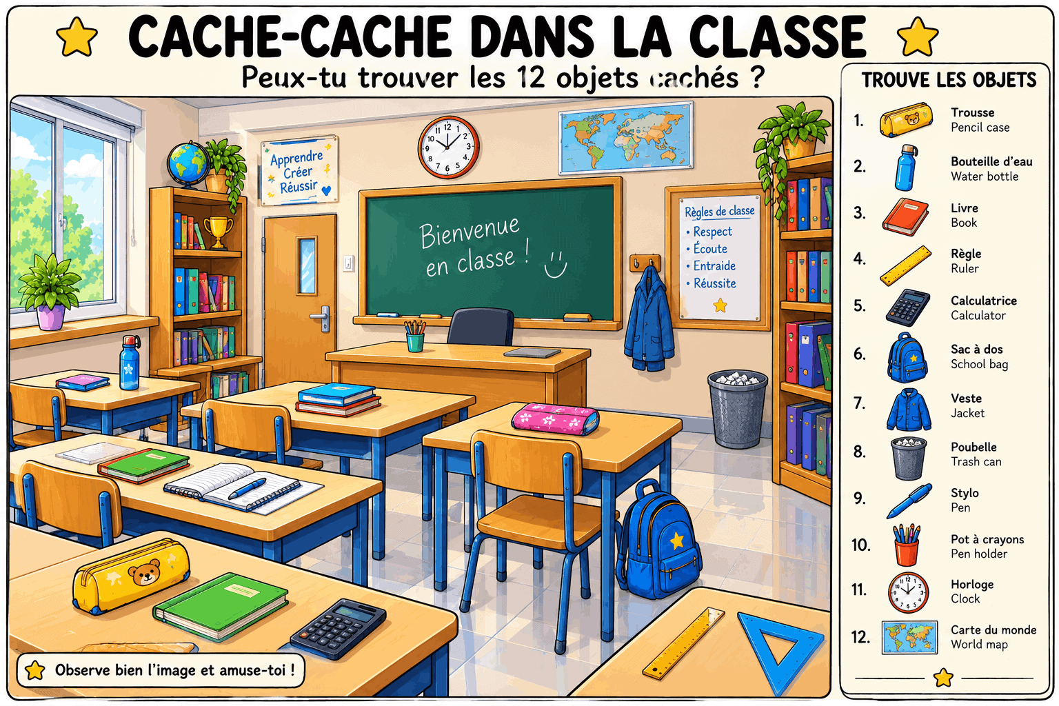 Cache-cache dans la classe