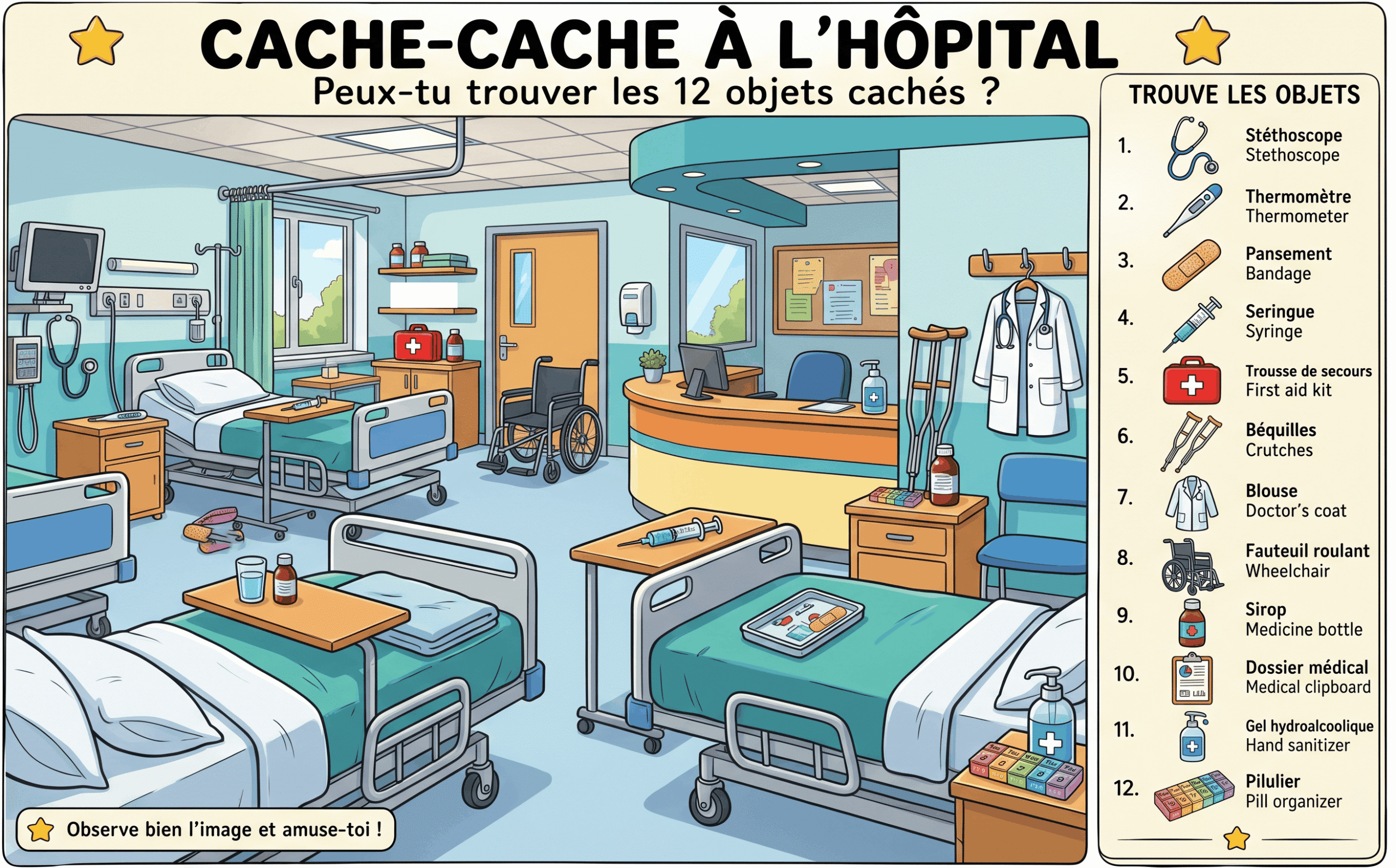 Cache-cache à l'hôpital