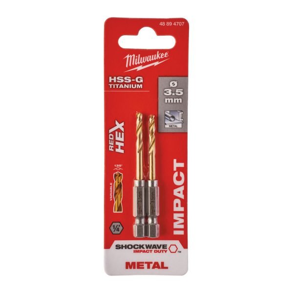 ΤΡΥΠΑΝΙΑ ΤΙΤΑΝΙΟΥ 1/4`` 3.5mm ΣΕΤ 2τεμ. MW