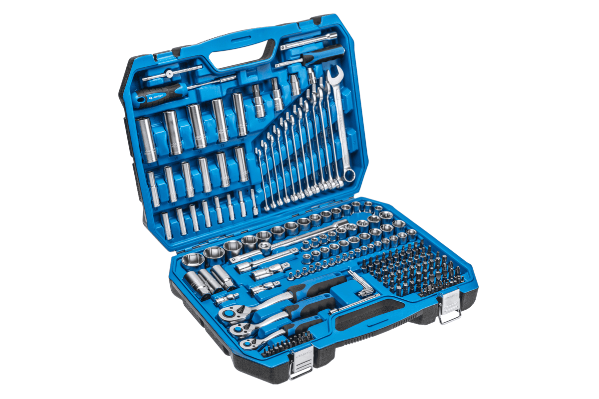ΣΕΤ ΚΑΣΕΤΙΝΑ ΚΑΡ. 1/4''΄-3/8'' - 1/2'' 222 pcs