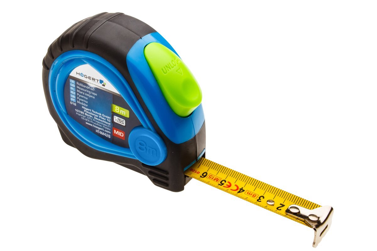 ΜΕΤΡΟ ΡΟΛΛΟ 8 m x 25 mm, MID certified, teflon-coated blade
