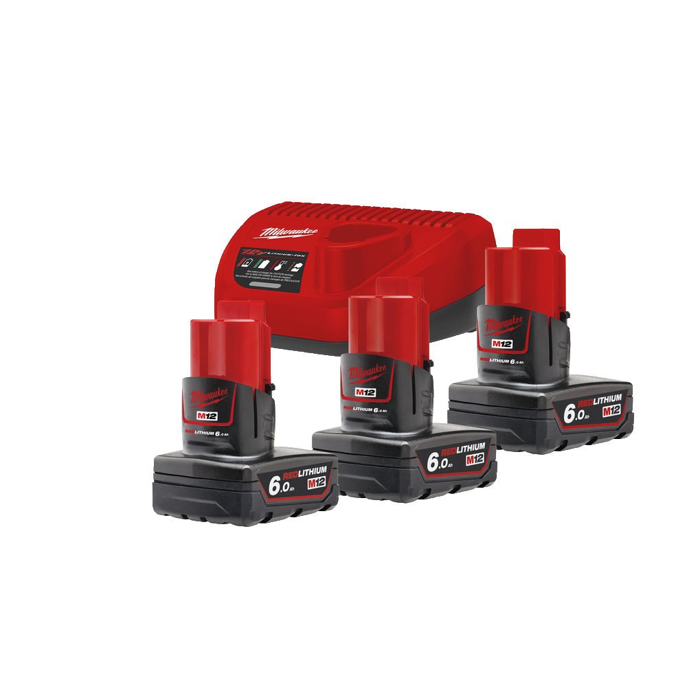 M12™ NRG-603 3 ΜΠΑΤΑΡΙΕΣ 12V 6.0 AH ΦΟΡΤΙΣΤΗΣ C12 C