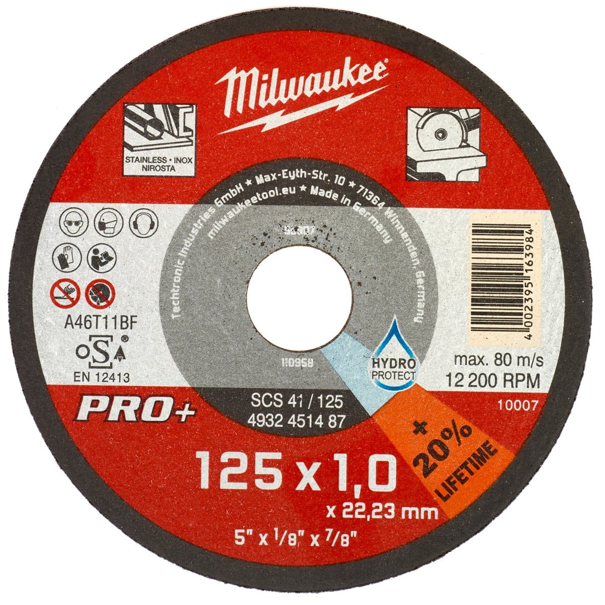 ΔΙΣΚΟΣ ΚΟΠΗΣ INOX CD PRO+ 125x1mm MW