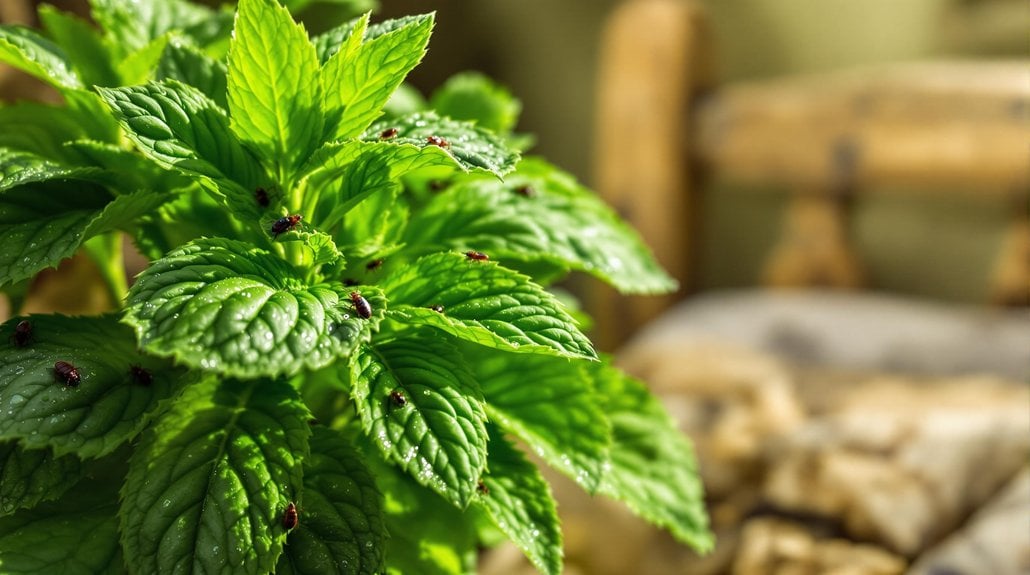 peppermint repels bed bugs