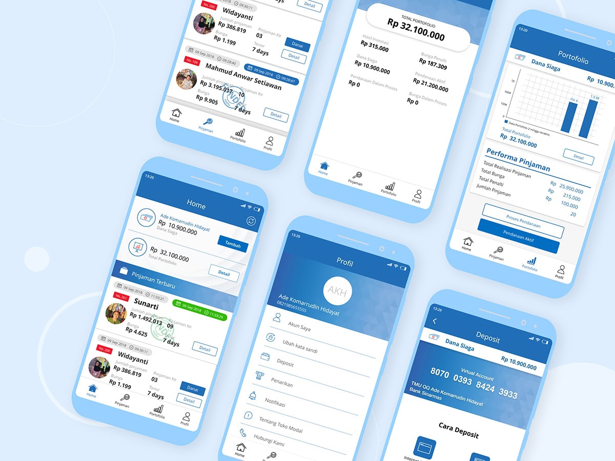 Toko Modal mobile app