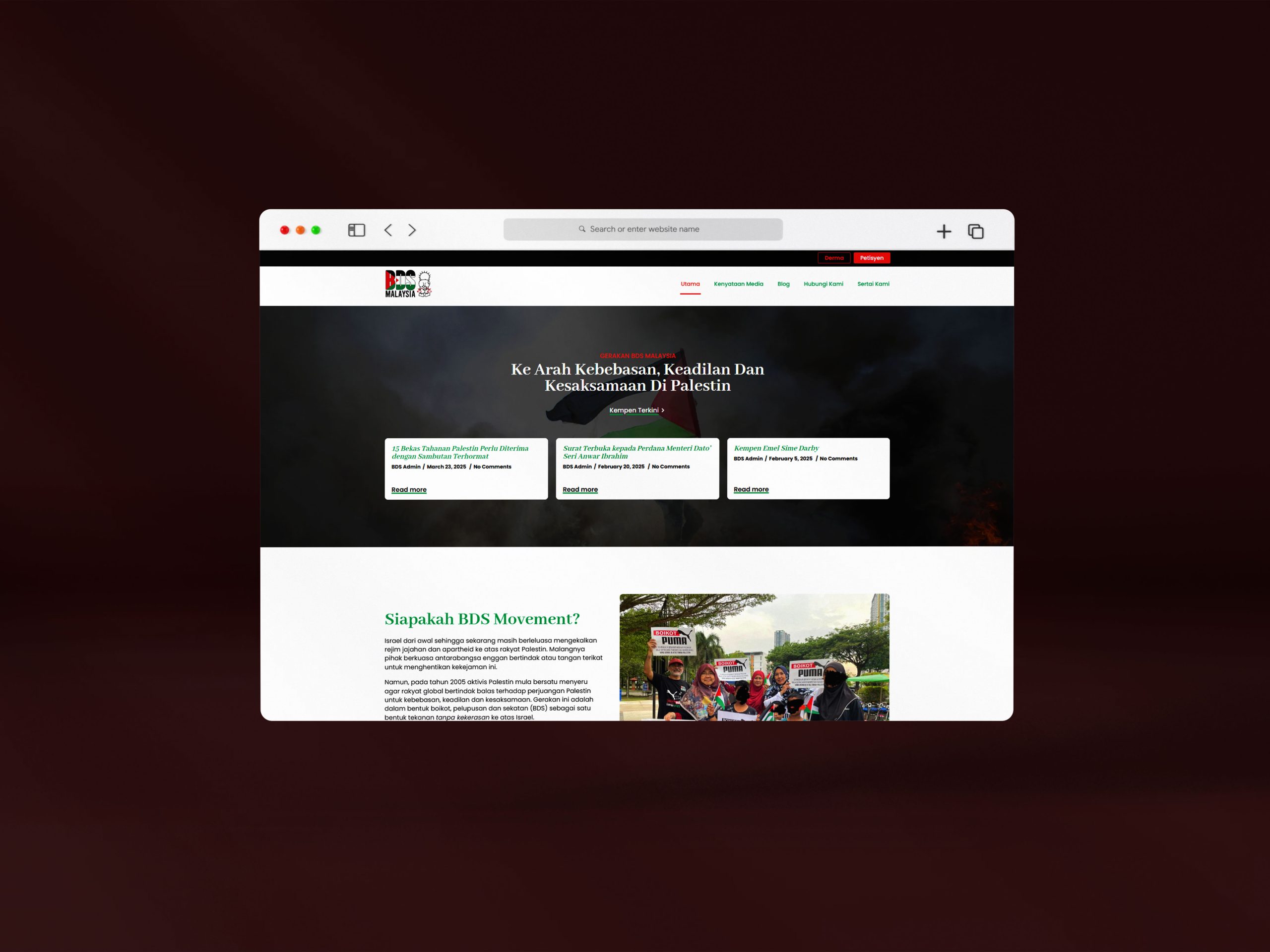 BDS Malaysia Website