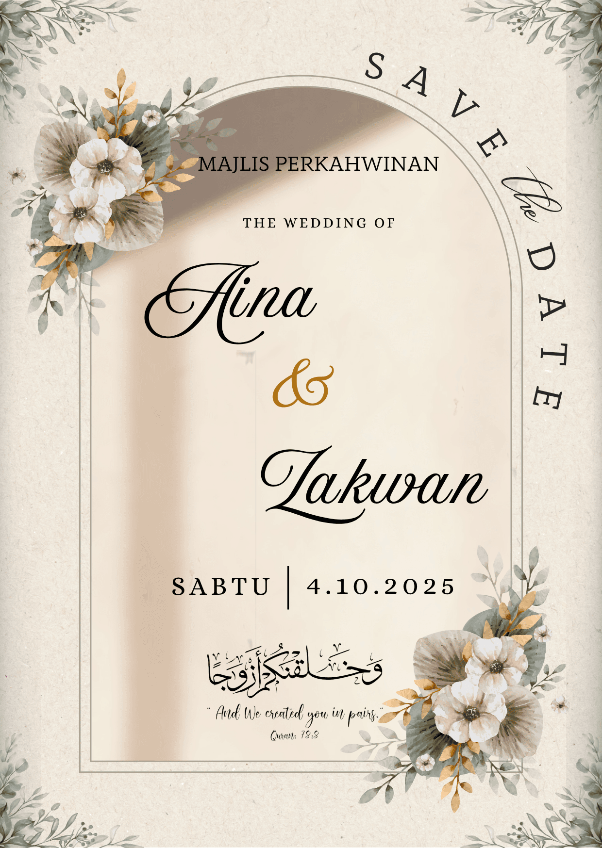 WEDDING INVITATION