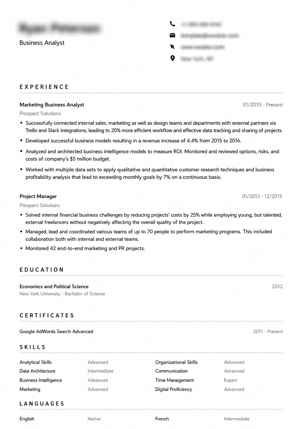 ATS-Friendly Resume