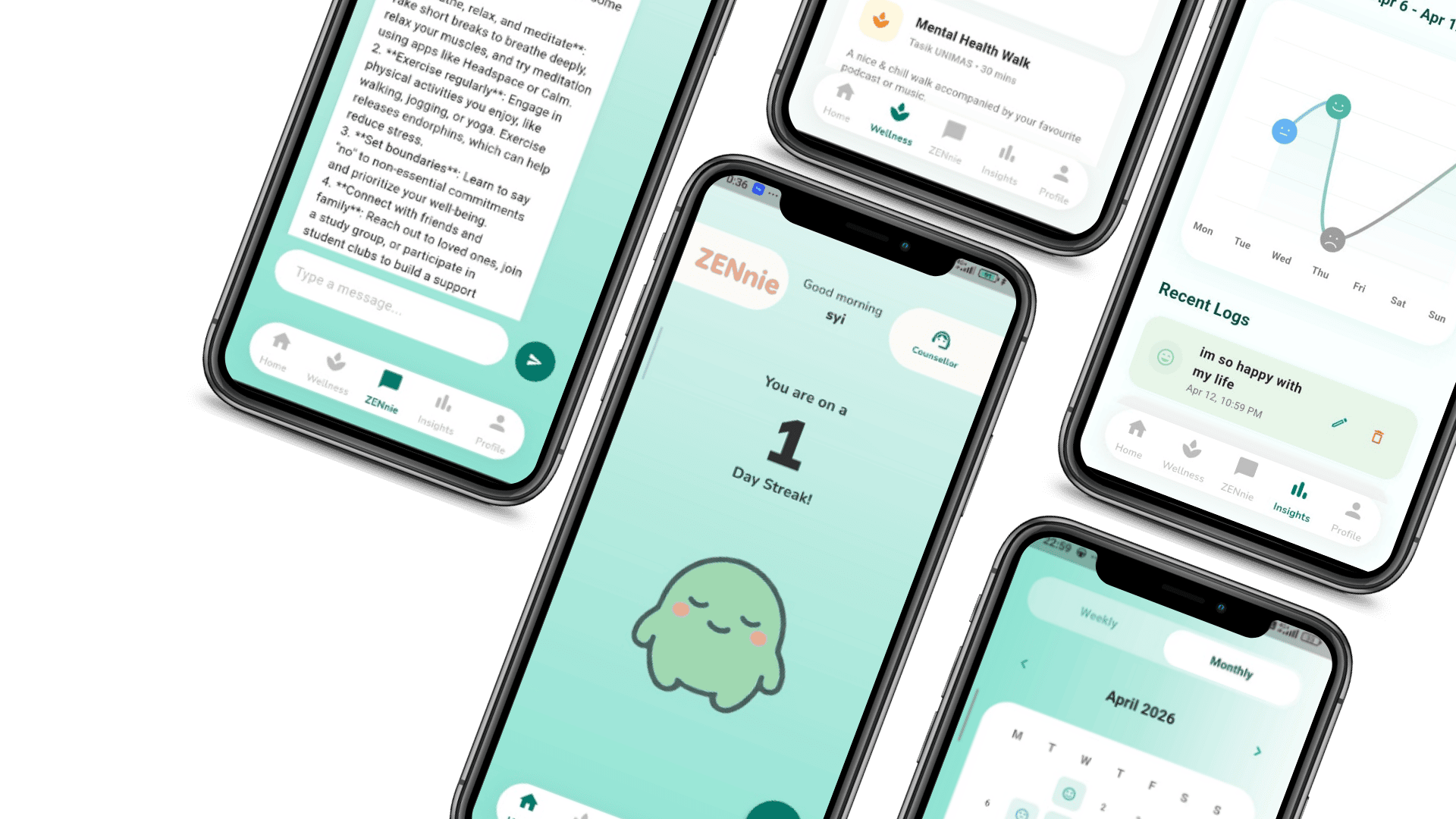 ZENnie - Mobile App UI/UX Design & Prototyping