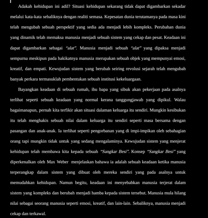 Rumah Tanpa Atap (Sebuah realiti kehidupan)