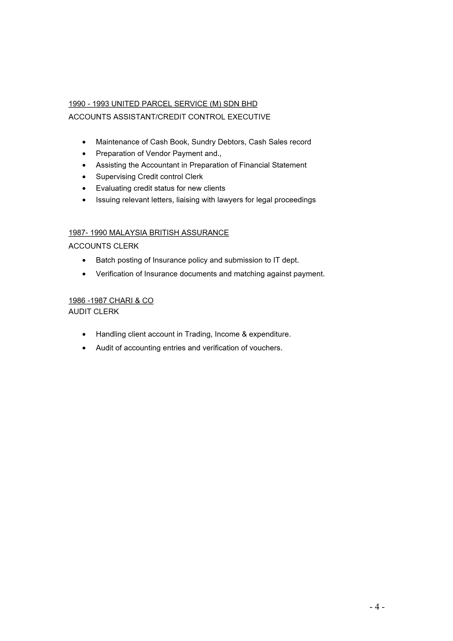 Freelance Accounting &  Book-keeping services