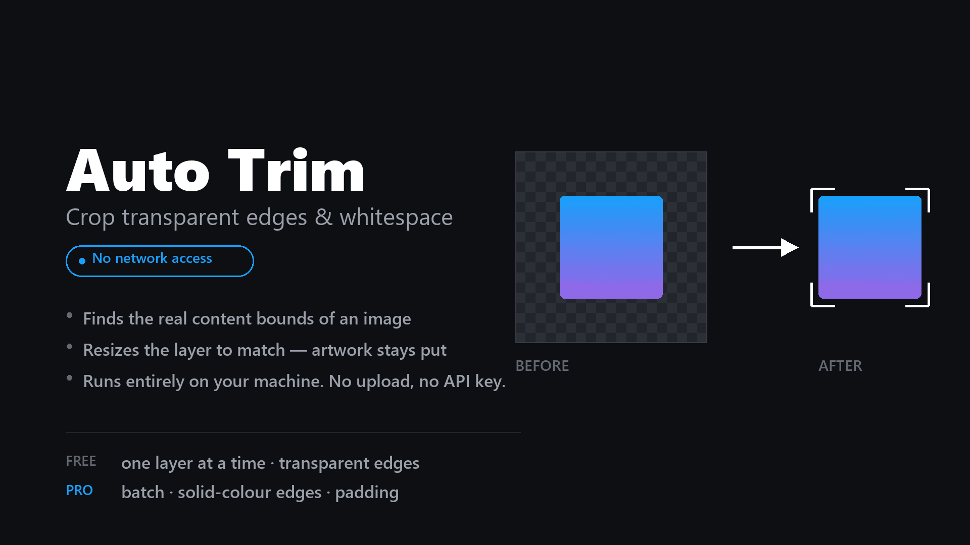 Auto Trim – paid Figma plugin