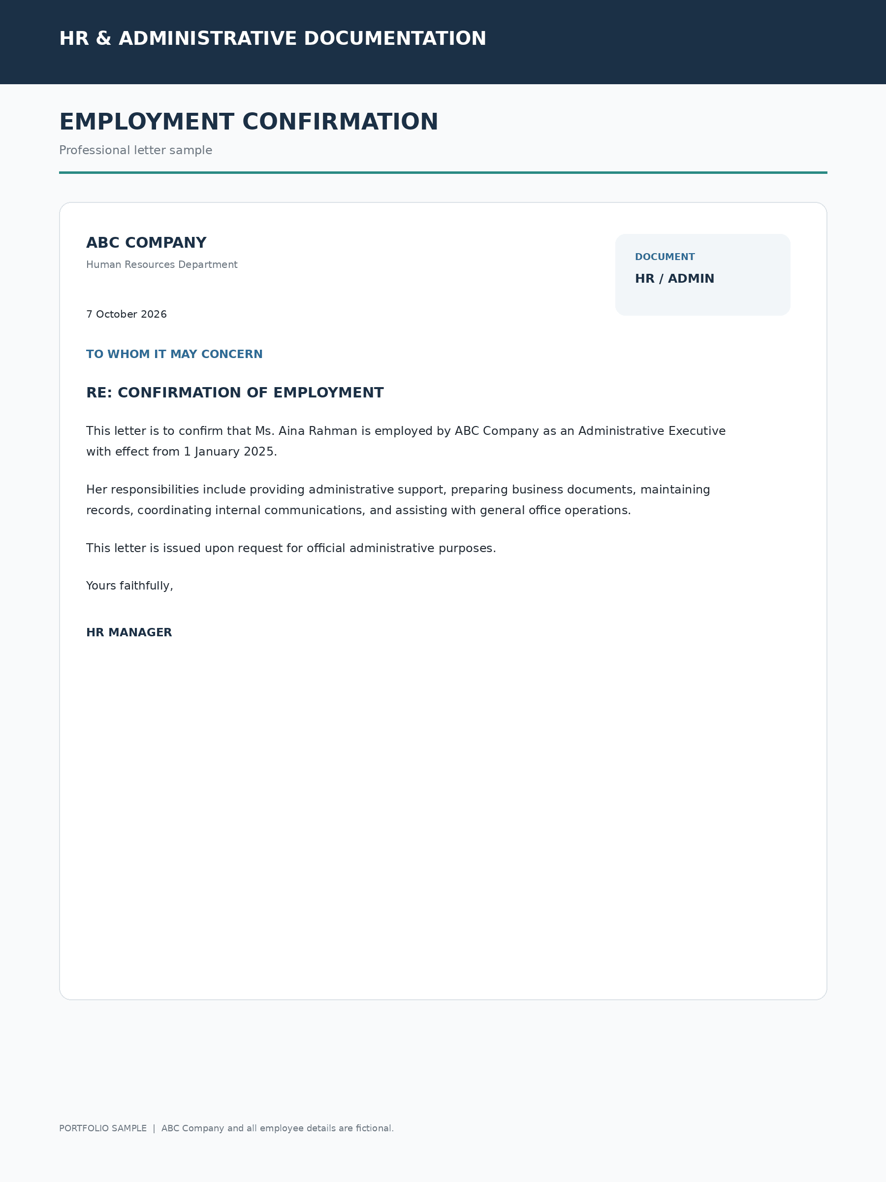 Professional Document & Administrative Support