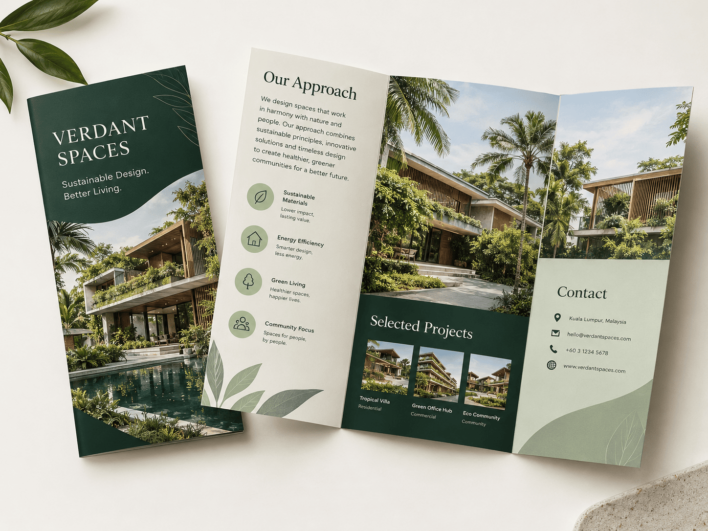 Luxury Sustainable Architecture Brochure Design