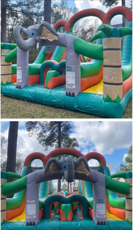 Elephant Obstacle Crs/Double Slide
