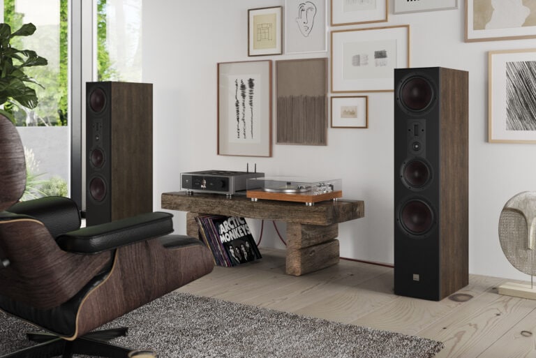 The Dali Opticon 8 speakers installed nicely.