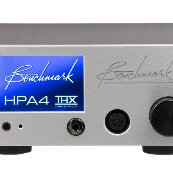 The Benchmark Media HPA-4 fits nicely on a desk or in an equipment rack.