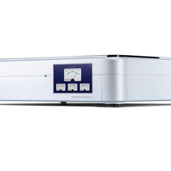 the PS Audio Power Plant 12 showing its multiple gauge screen option.