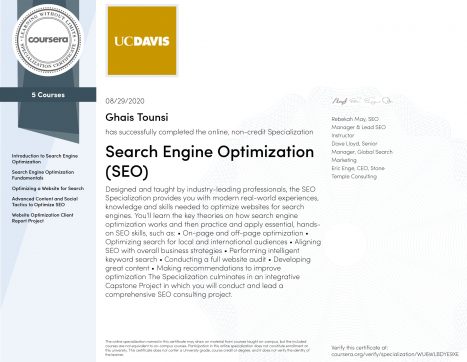Search Engine Optimization Couse