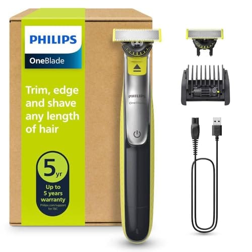 Philips OneBlade 360 – Maquinilla de Afeitar Híbrida, Barbero Eléctrico y Afeitadora, 2 Cuchillas 360, Peine-Guía Ajustable 5 en 1 (modelo QP2734/30) : Amazon.es: Belleza