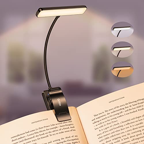 Gritin 19 LED Luz de Lectura, Lámpara de Lectura USB Recargable de 360° Flexible con 3 Modos de Iluminación – Protección Ocular & Atenuación Continua & Larga Duración Luz de libro para leer en la cama : Amazon.es: Iluminación