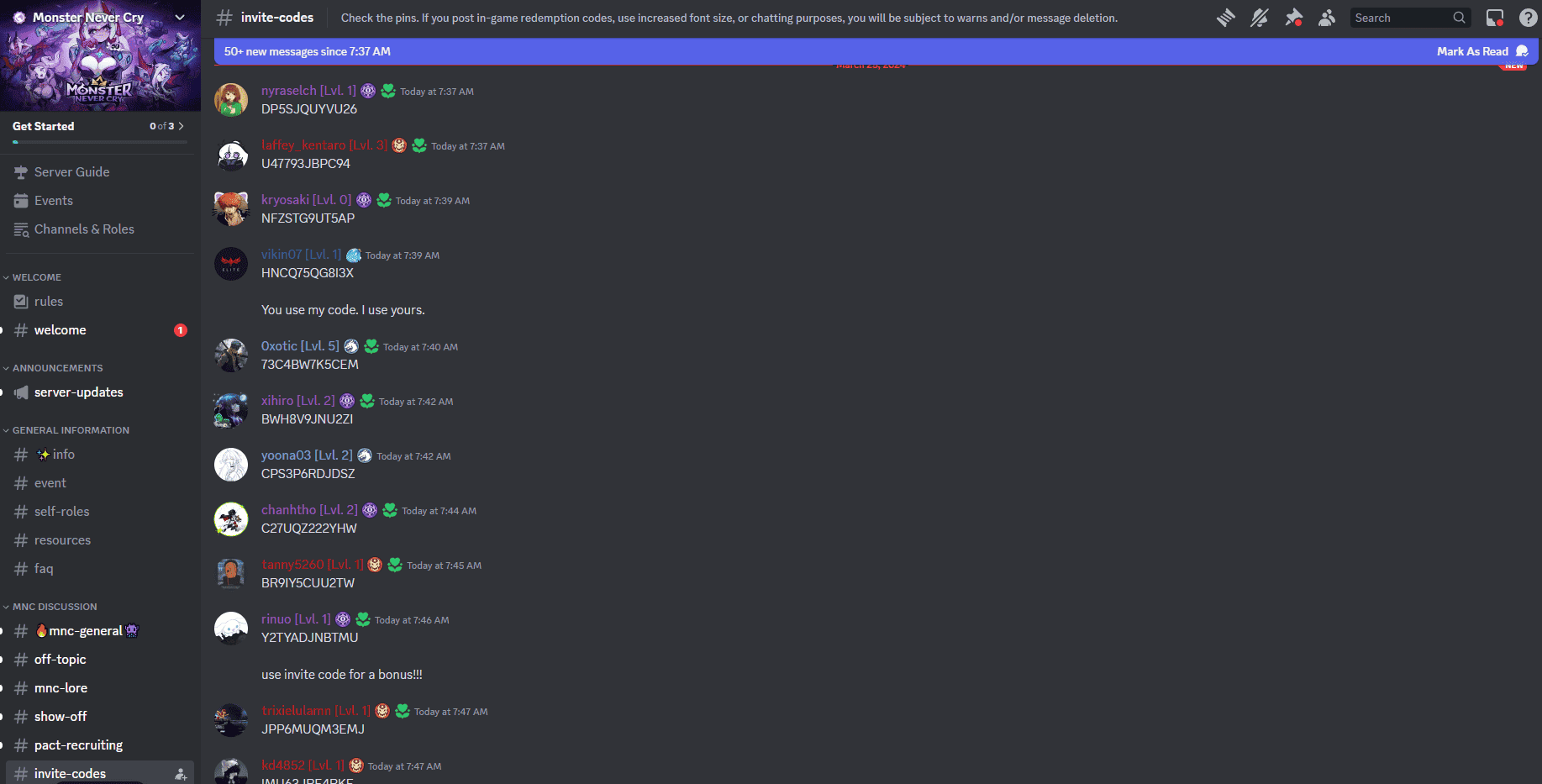 monster never cry discord