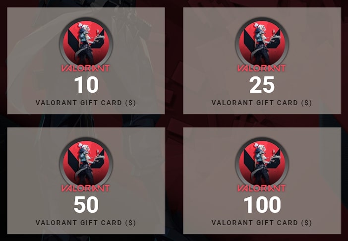 valorant gift card