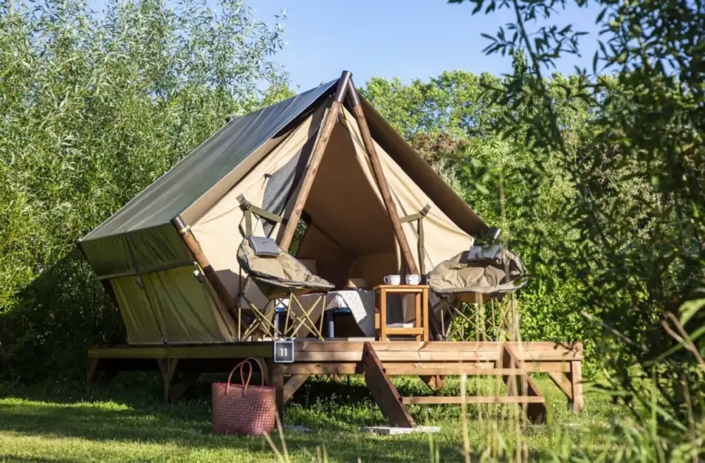 tente lodge camping carcans