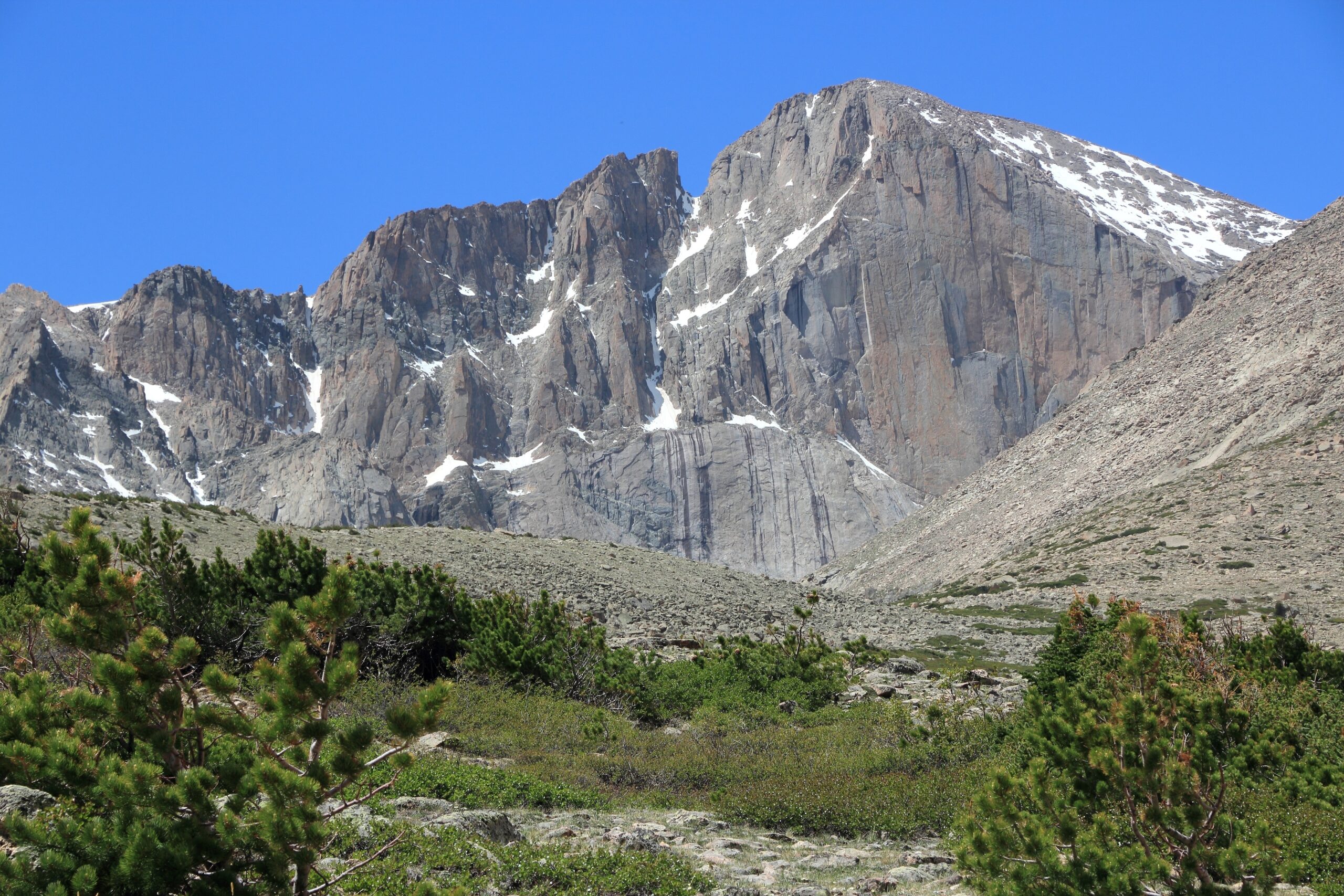 Longs Peak in Rocky Mountain National Park, one of Colorado's ranked fourteeners