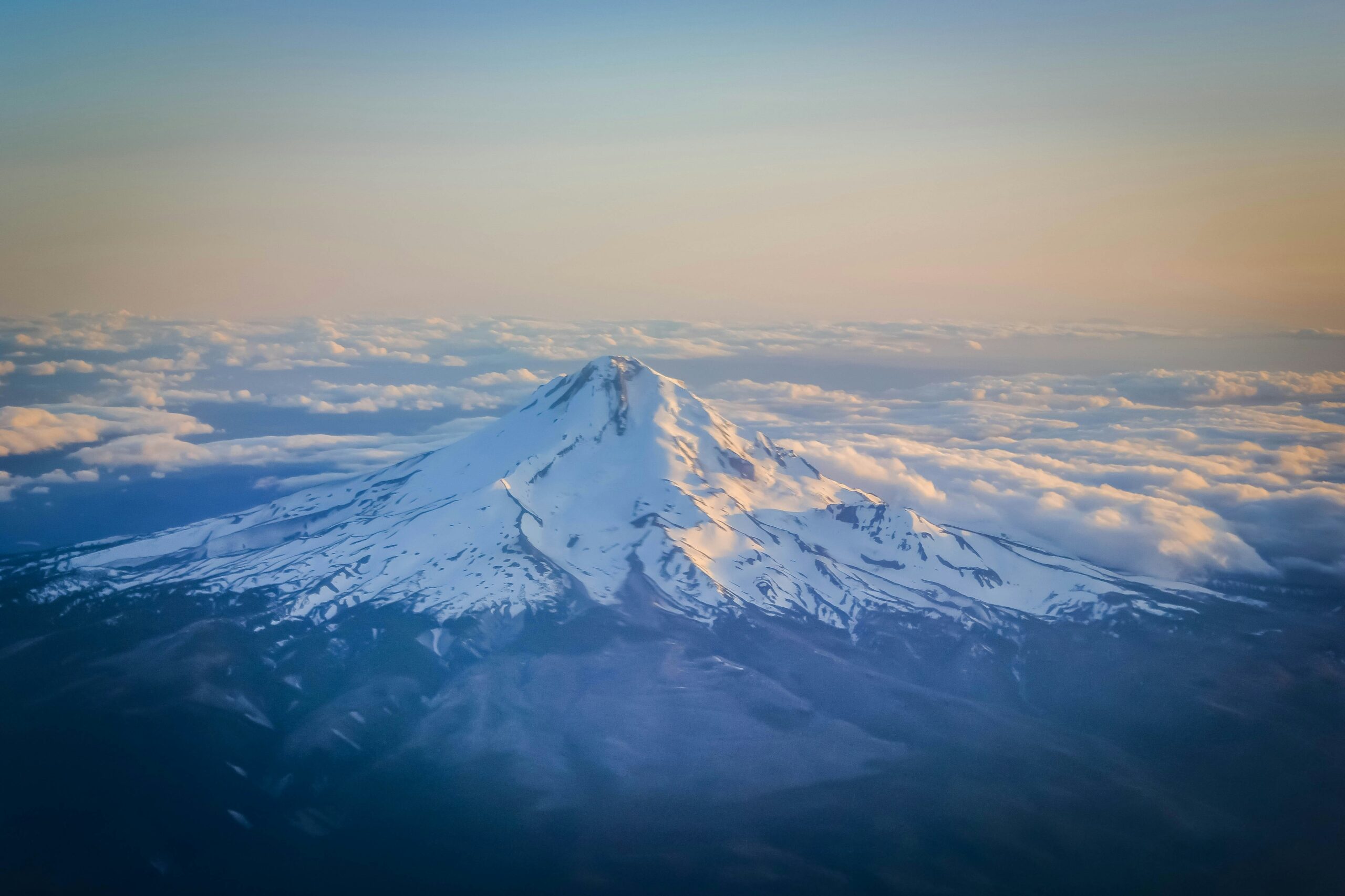 Mount Hood in Oregon, an authentic photograph of this ranked mountain