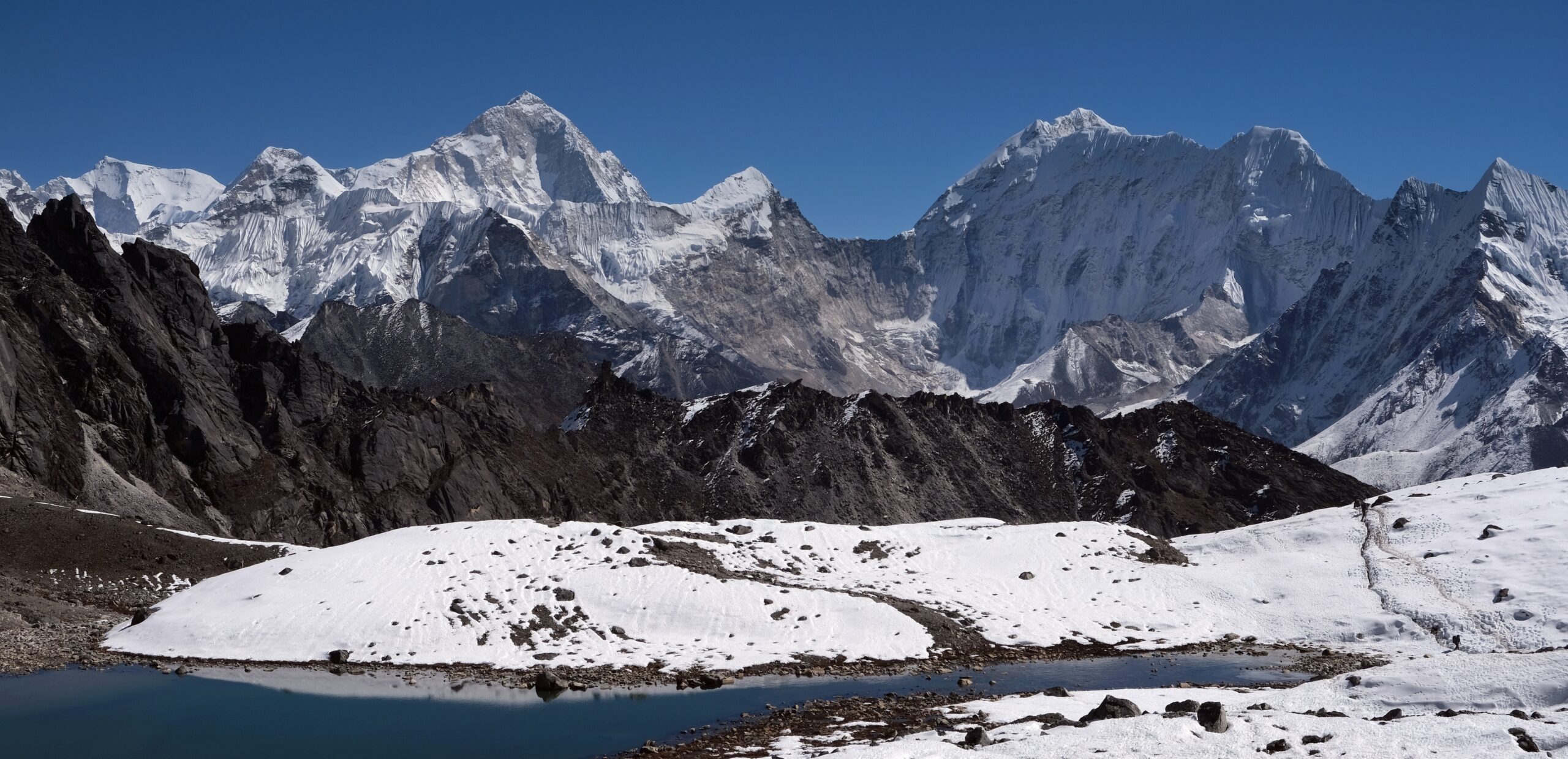 Mount Everest high Himalayan landscape near the Khumbu