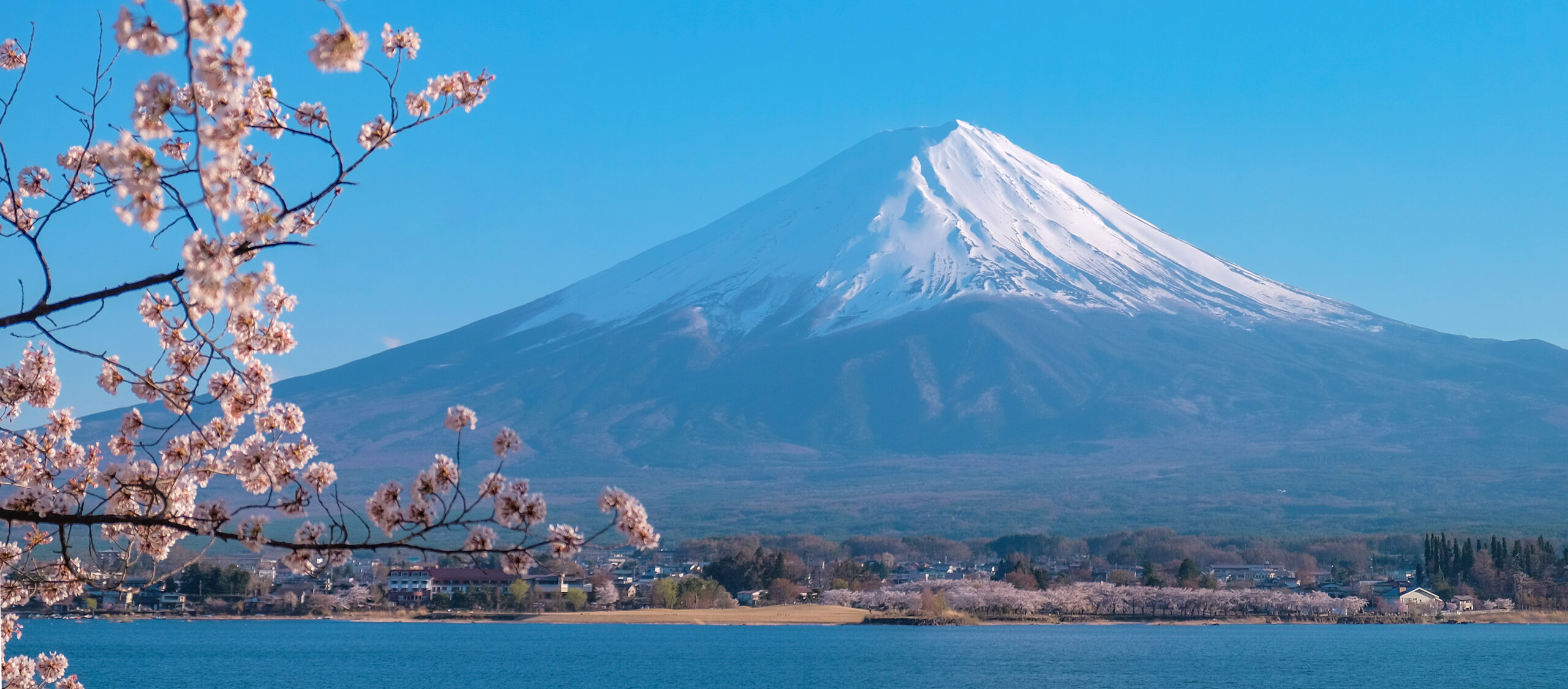 Mount Fuji, the symmetrical volcanic cone that is the highest mountain in Japan