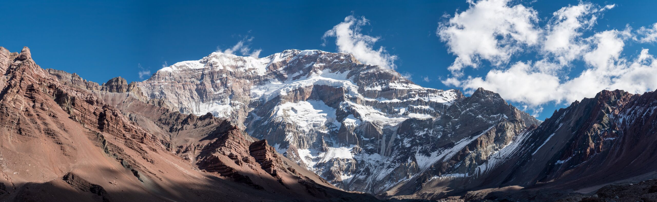 Aconcagua rising above the dry high Andes