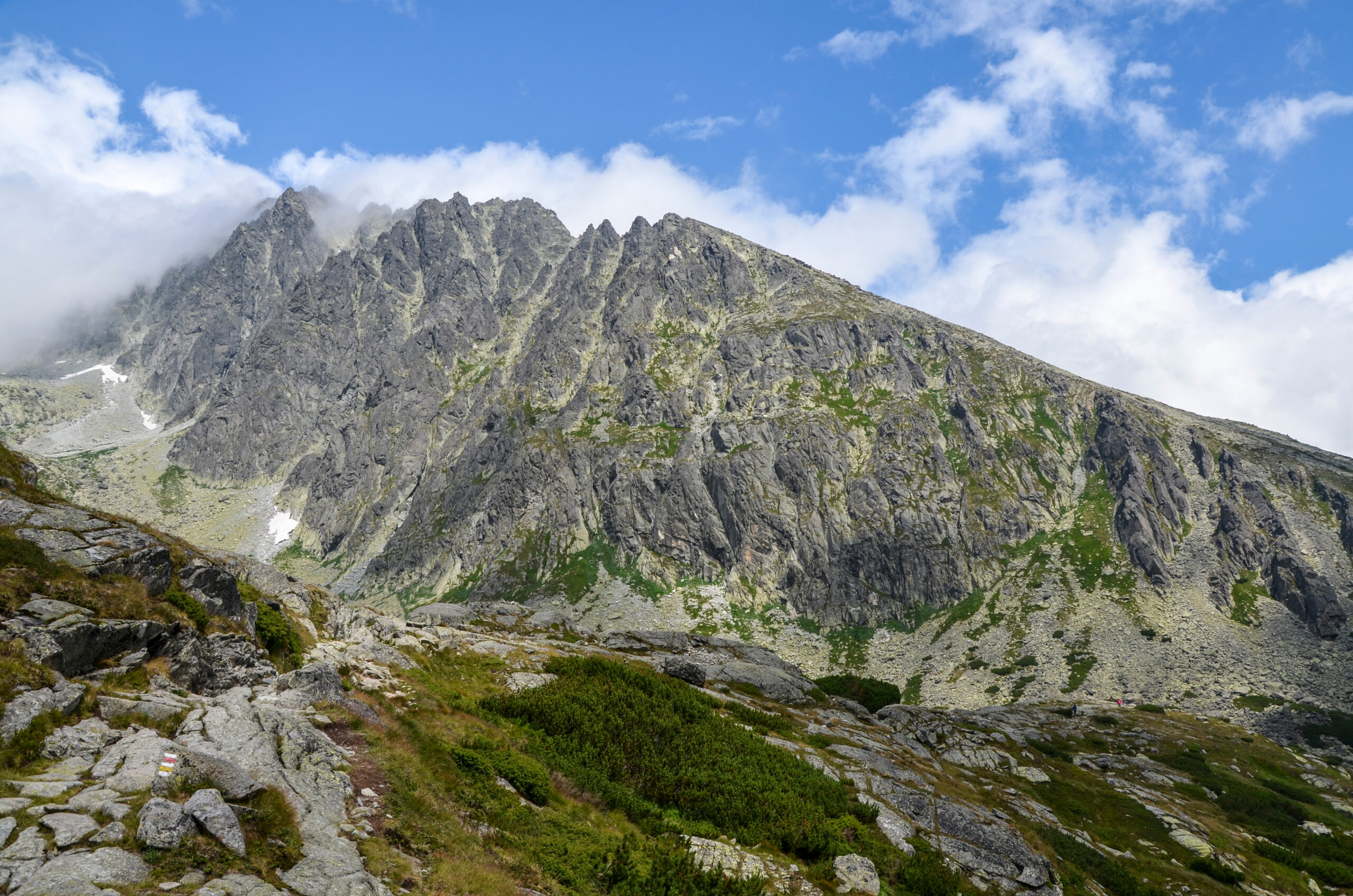 Gerlachovský štít and the rugged High Tatras in Slovakia, the highest part of the Carpathians