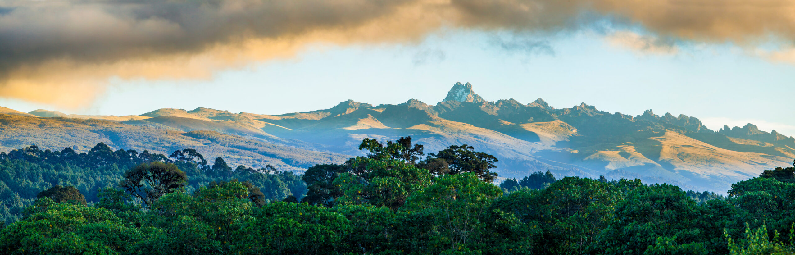 Actual Mount Kenya rugged summit terrain near Batian and Nelion