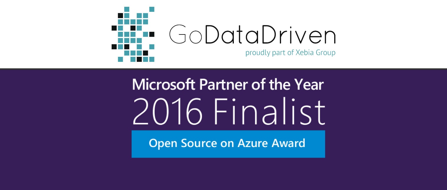 GoDataDriven recognized as Microsoft Open Source on Azure finalist GoDataDriven recognized as Microsoft Open Source on Azure finalist