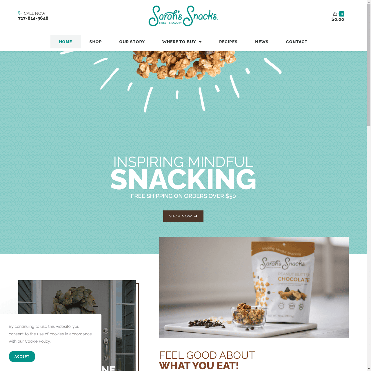 Sarah’s Snacks – Healthy Vegan Snacks | York PA