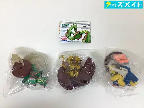 タカラトミー 立体ポケモン図鑑 第9集 レックウザ / ケーシィ・ユンゲラー・フーディン / マクノシタ・ハリテヤマ