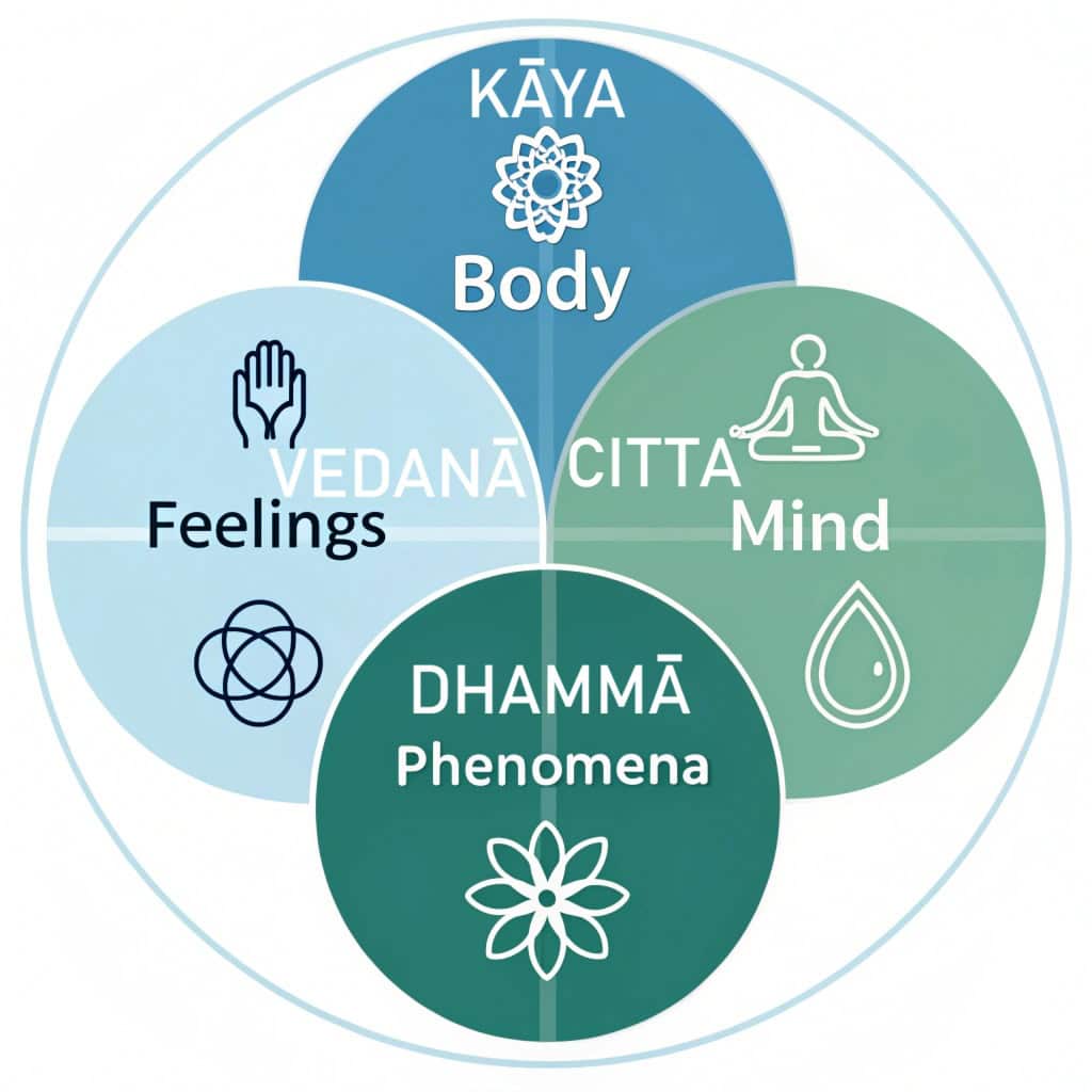 Four foundations of mindfulness — practical guide for teens and young adults