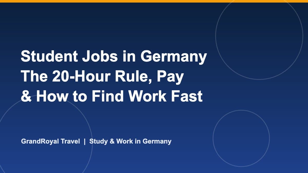 student jobs in germany guide for Nigerian students in 2026